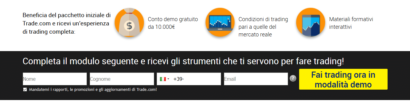 trading in modalità demo