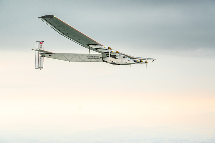 Одна из тысяч завораживающих фотографий с Solar Impulse — возможно, самым красивым самолетом в мире в данный момент