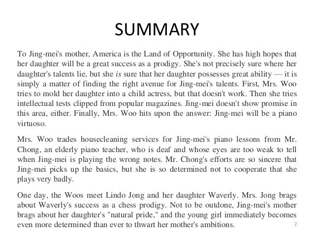 amy tan two kinds analysis essay