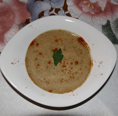Рецепт Суп пюре из телятины со спаржей и шпинатом