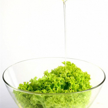 Рецепт Зеленый салат с горчичной заправкой