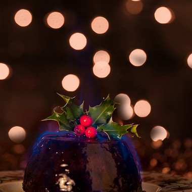 Рецепт Староирландский фламбированный рождественский пудинг с виски и сухофруктами
