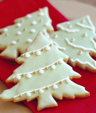 Рецепт Рождественское ванильное печенье в сахарной глазури