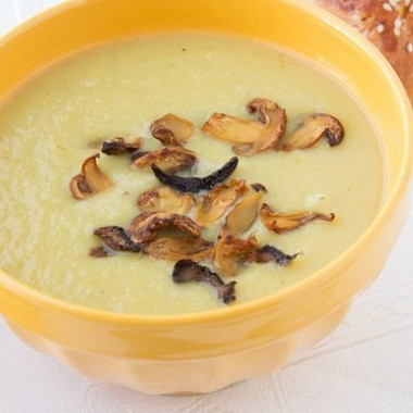 Рецепт Грибной суп-пюре с плавленым сыром