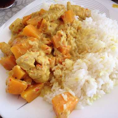 Рецепт Тыквенный карри с курицей