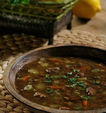Рецепт Пряный чечевичный суп