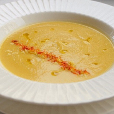 Рецепт Кукурузный крем-суп с шафраном