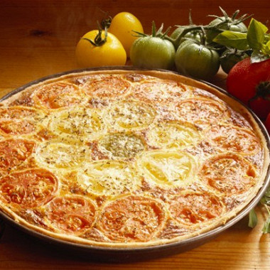 Рецепт Тарт с томатами и сырным кремом по‑итальянски
