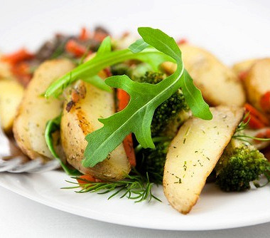 Рецепт Картофельный салат на гриле со шнитт-луком
