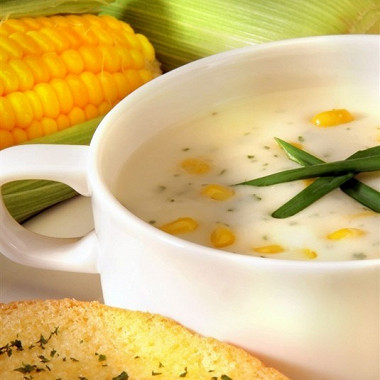 Рецепт Холодный суп из кукурузы с яйцами