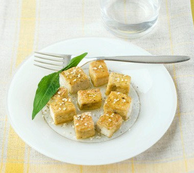 Рецепт Теплый тофу под острым чесночным соусом