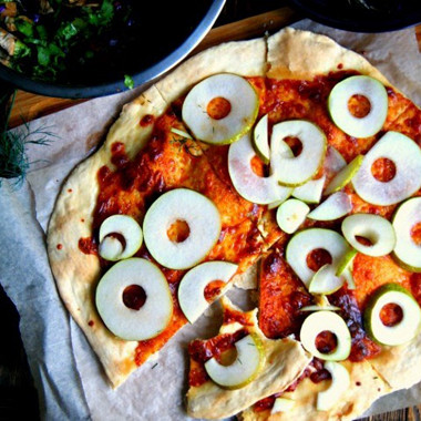 Рецепт Пицца с сыром и грушей
