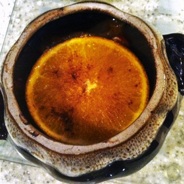 Рецепт Телятина с красным перцем и апельсинами в горшочке