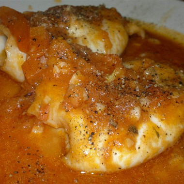 Рецепт Кальмары в чесночно-томатном соусе