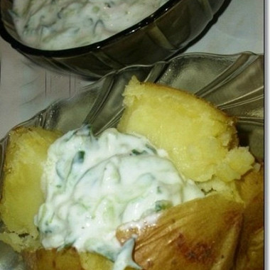 Рецепт Печеный картофель с сырными шариками
