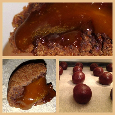 Рецепт Шоколадные печенья с ирисками
