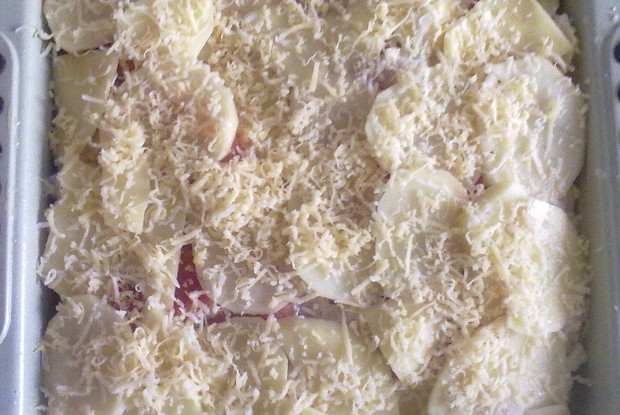 Картофель с сыром и помидорами в духовке рецепт с пошагово в 95